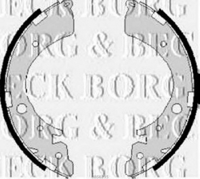 BORG & BECK bbs6235 -  Комплект тормозных колодок